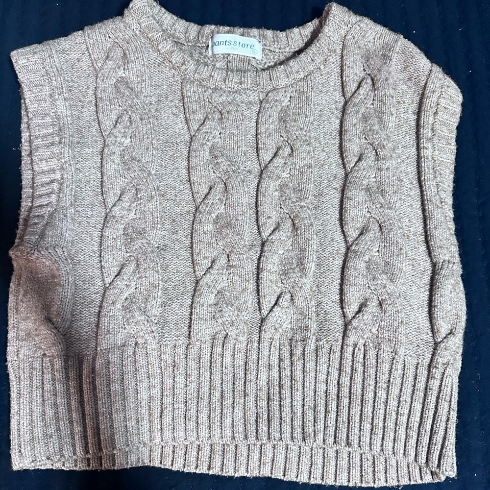 Tan, Pants Store sweater. Size large